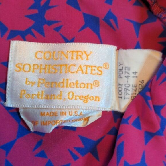Country Sophisticates‎ by Pendleton Vintage blouse - Picture 3 of 10